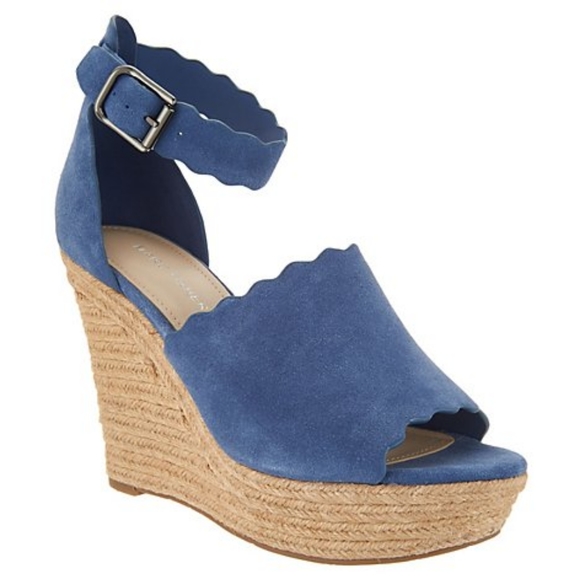 Marc Fisher Suede Ankle Strap Espadrille - Picture 2 of 4